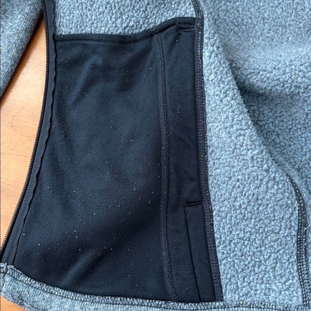 The North Face Women's Heather Gray Blue Full Zip Sweater Size Large - Picture 14 of 15